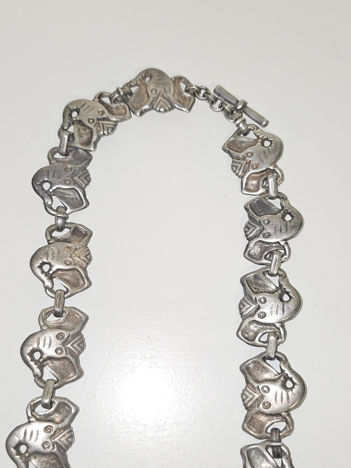 Vintage gros collier fantaisie ancien, bijou ethnique rétro pour collectionneur