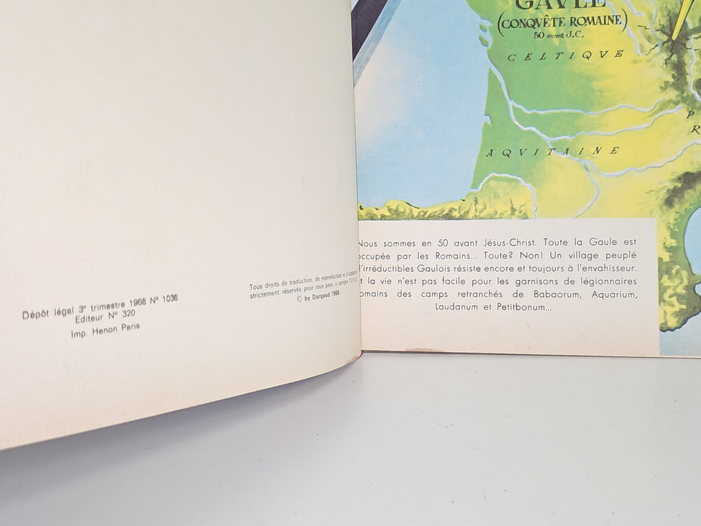 Astérix aux Jeux Olympiques édition 1968 bande dessinée originale Goscinny Uderz