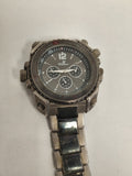 Montre vintage Chitime chronographe acier aspect usé non testée en l'état