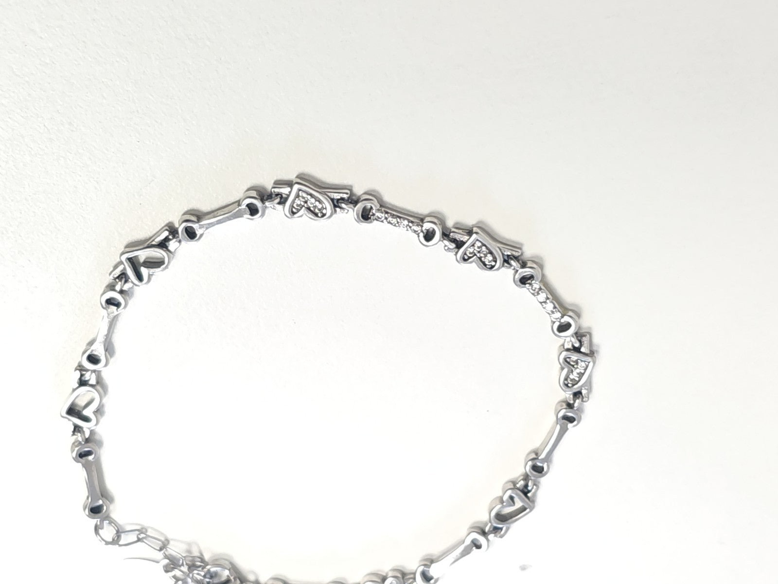 Bracelet ancien en argent massif 5,9g vintage bijou collection rétro authentique