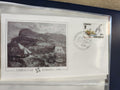 Enveloppe premier jour Gibraltar 1986 FDC timbre Europa illustration port voilie