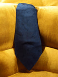 Cravate vintage Franco Pacini bleu marine motif discret élégante rétro