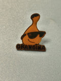 Vintage pin's Orangina mascotte orange lunettes rétro collection rare