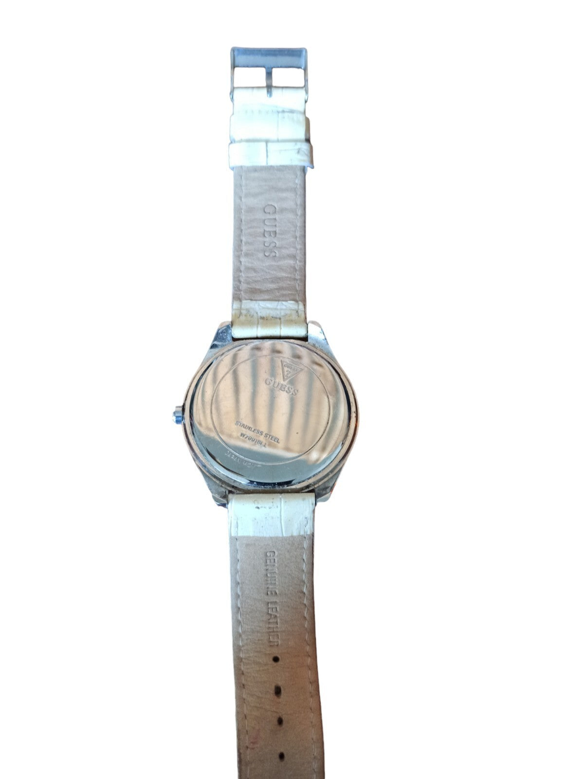 Montre Guess vintage cœur strass cadran édition limitée quartz cuir beige