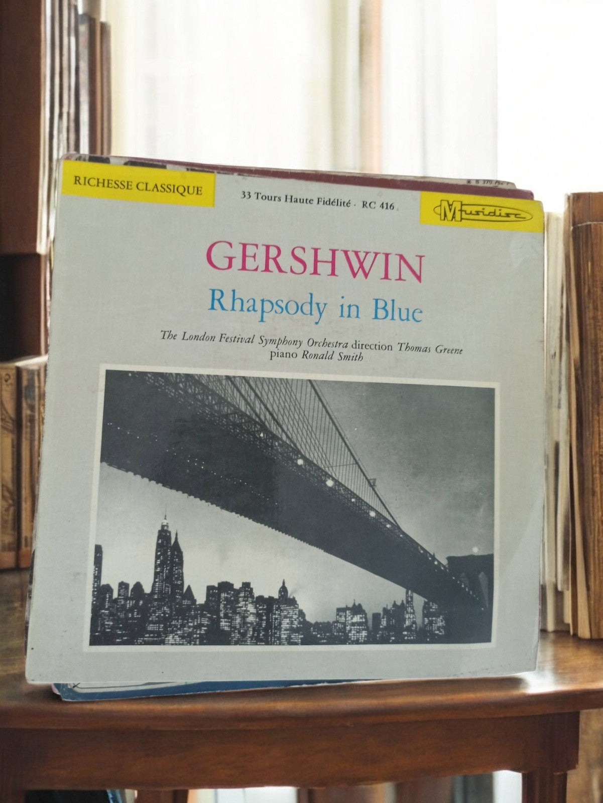 Disque vinyle 33 tours Gershwin Rhapsody in Blue Muridisc vintage classique