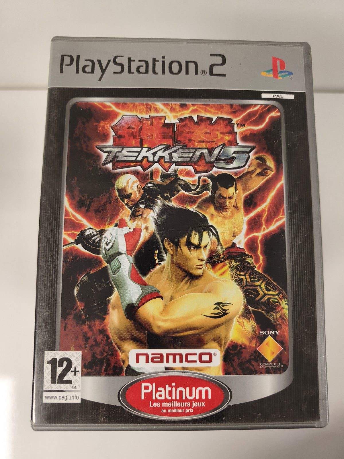 Boite vide officielle pour Tekken 5 sur PS2, boîtier d'origine Playstation