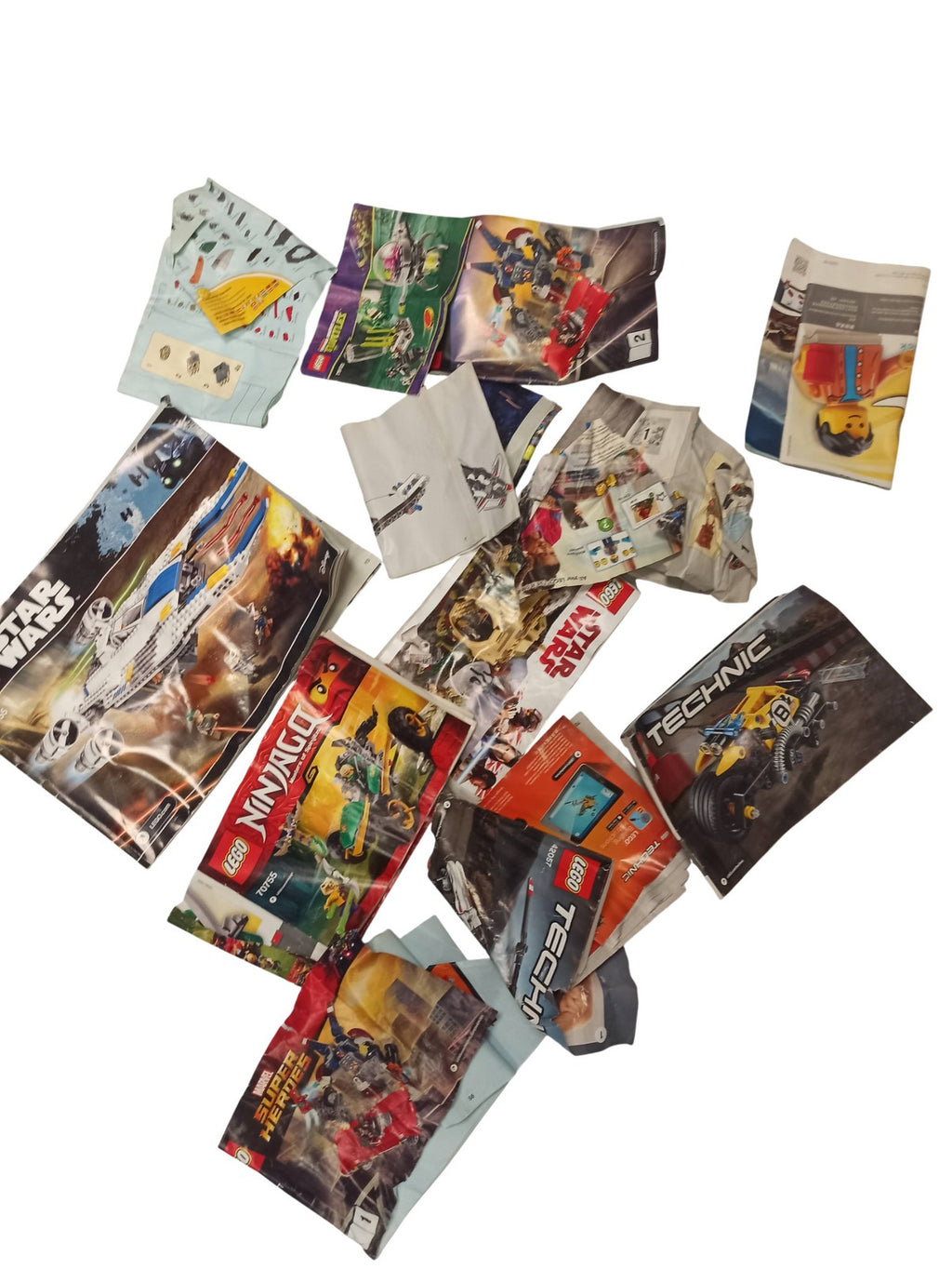 Lot de notices LEGO en vrac, instructions de montage originales, mix modèles div