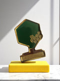 Pin's vintage ARDGC PACA arbre vert doré rétro badge ancien