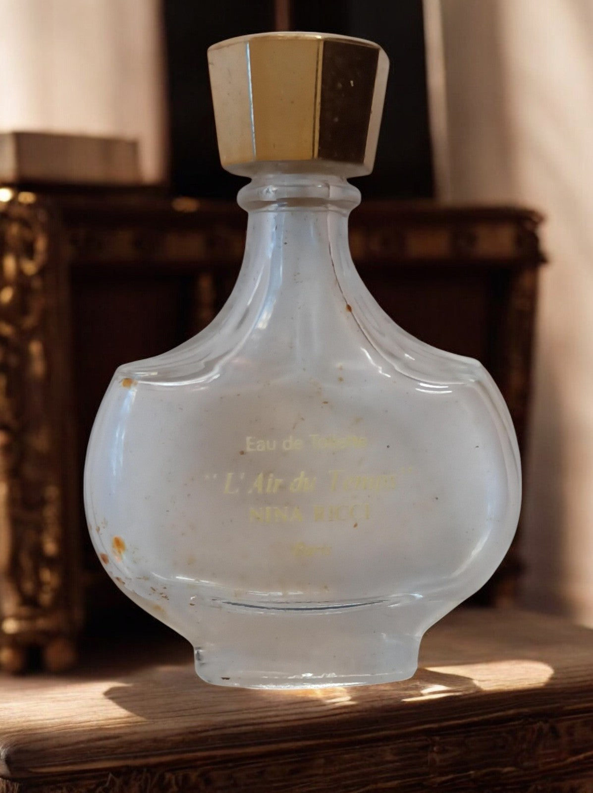 Miniature parfum vintage Nina Ricci L?Air du Temps flacon ancien déco