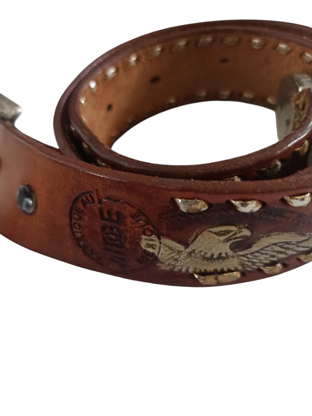 Ceinture en cuir mexicaine vintage marque Mexique