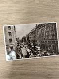 Ancienne carte postale CPA The Strand Londres vintage noir et blanc bus tramway