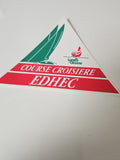 Vintage grand autocollant publicitaire EDHEC ancien rétro école de commerce rare