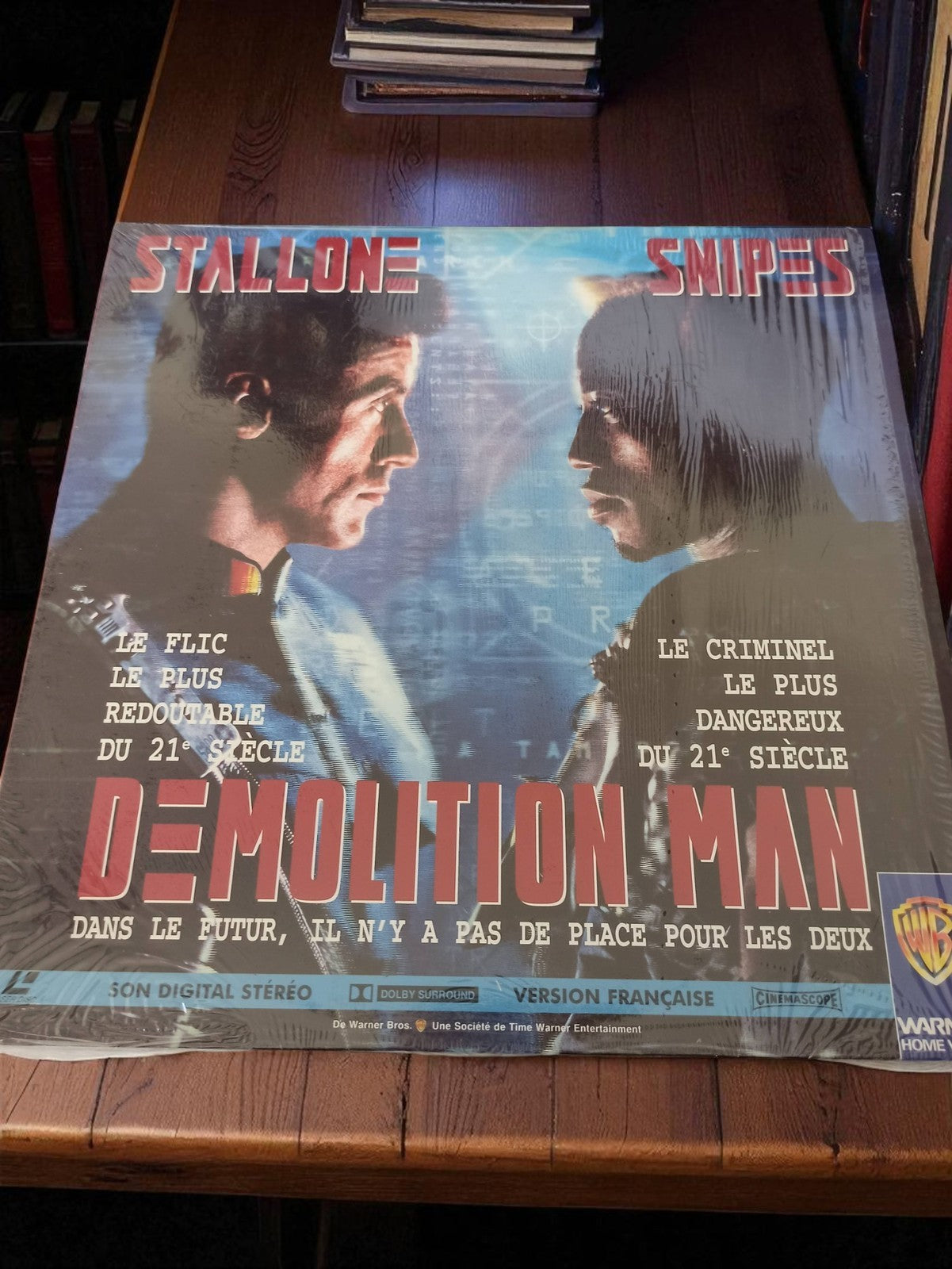 Laserdisc Demolition Man vintage rétro film SF Warner français