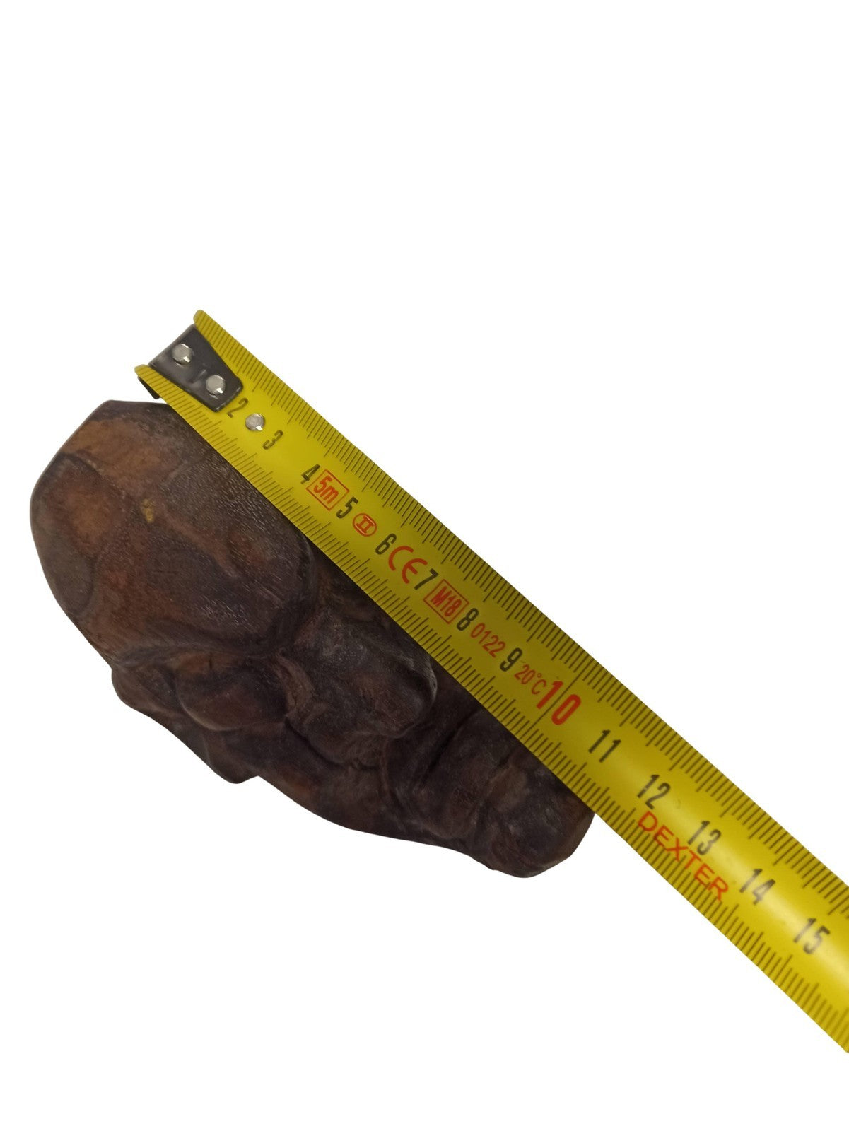 Tête sculptée africaine vintage en bois, masque ethnique ancien déco