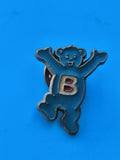 Vintage pin's Butagaz ours bleu émaillé collection publicitaire ancien