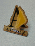 Vintage pin's Apogé logo design ancien badge collection Ref 4