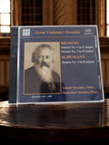 CD Brahms Schumann Menuhin Naxos Historical Violon Piano vintage classique