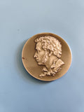 Médaille ancienne vintage Art russe Pouchkine poète collection objet rétro rare