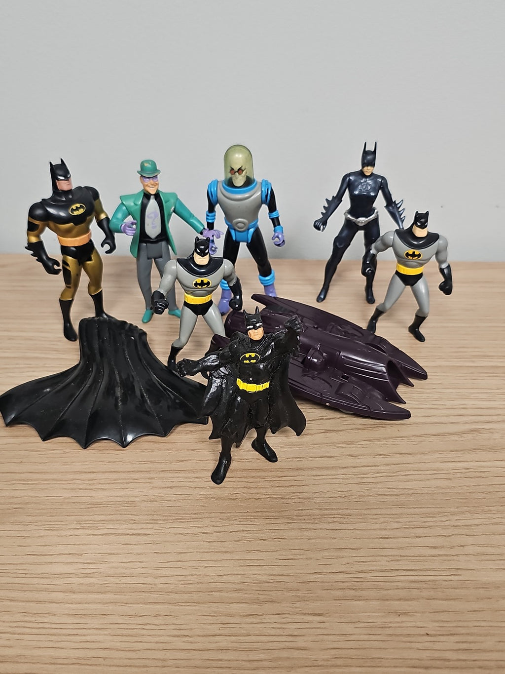Lot de figurines Batman rétro vintage, jouets anciens collection occasion DC Com