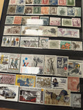 Lot de timbres Tchécoslovaquie et République Tchèque multicolores, motifs variés