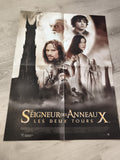 Poster Le Seigneur des Anneaux Les Deux Tours film fantasy cinéma plié