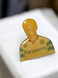 Pin's vintage OM Olympique de Marseille Panasonic joueur football rétro rare