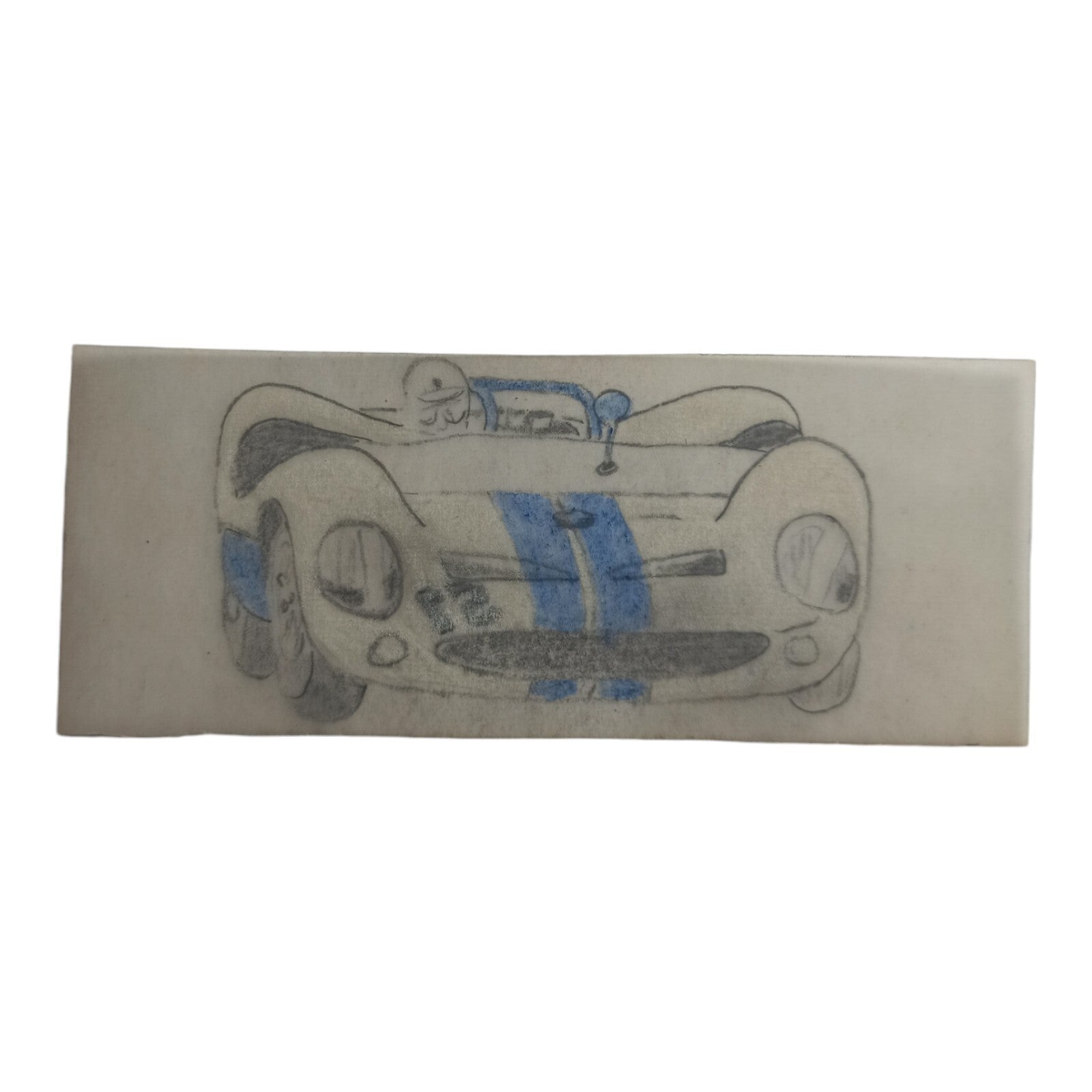 Plan dessin Scalextric Dinky Toys calque voiture sport vintage 10 cm