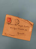 Lettre ancienne timbrée 1927 France, 50c Semeuse, oblitération Marseille (Ref 3)