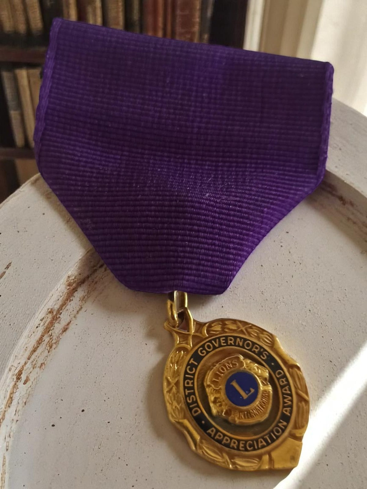 Médaille Lions International Vintage Collectible