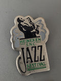 Vintage retro jazz pin, music collection badge, original vintage accessory