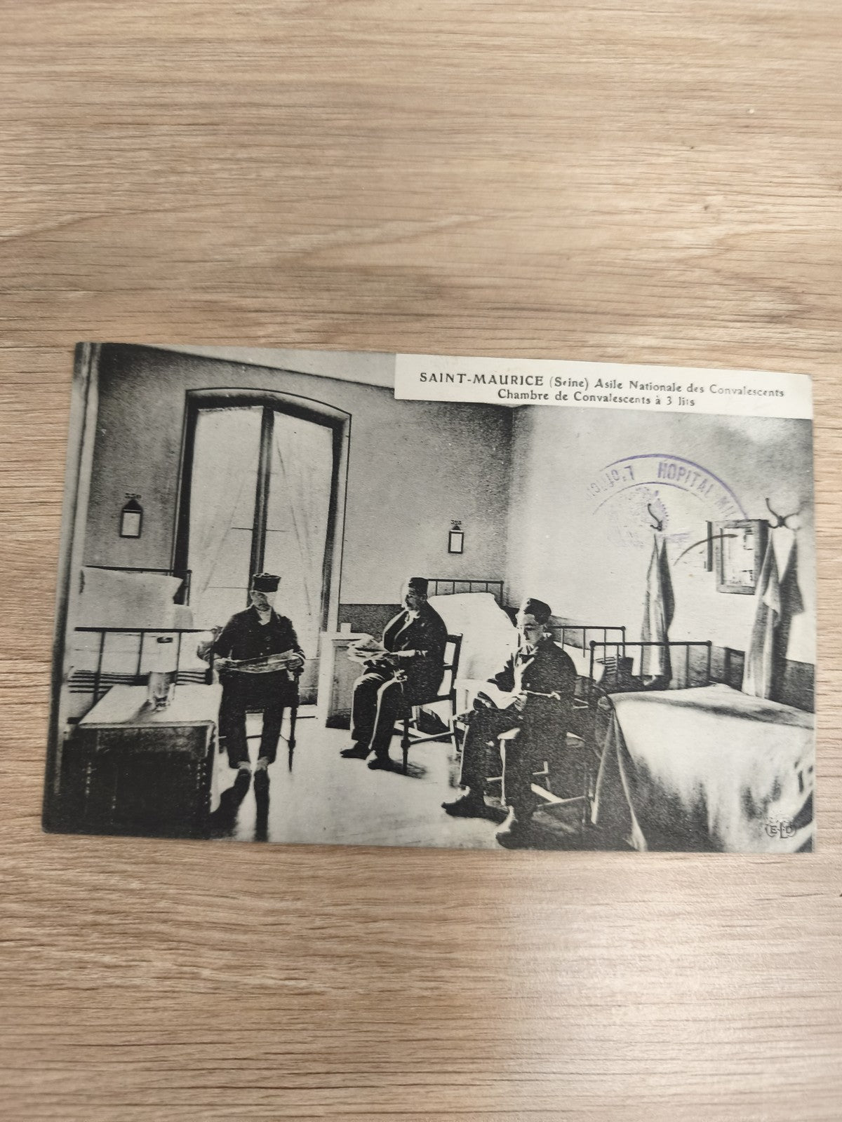 Ancienne CPA Saint-Maurice Asile National Convalescents chambre 3 lits hôpital