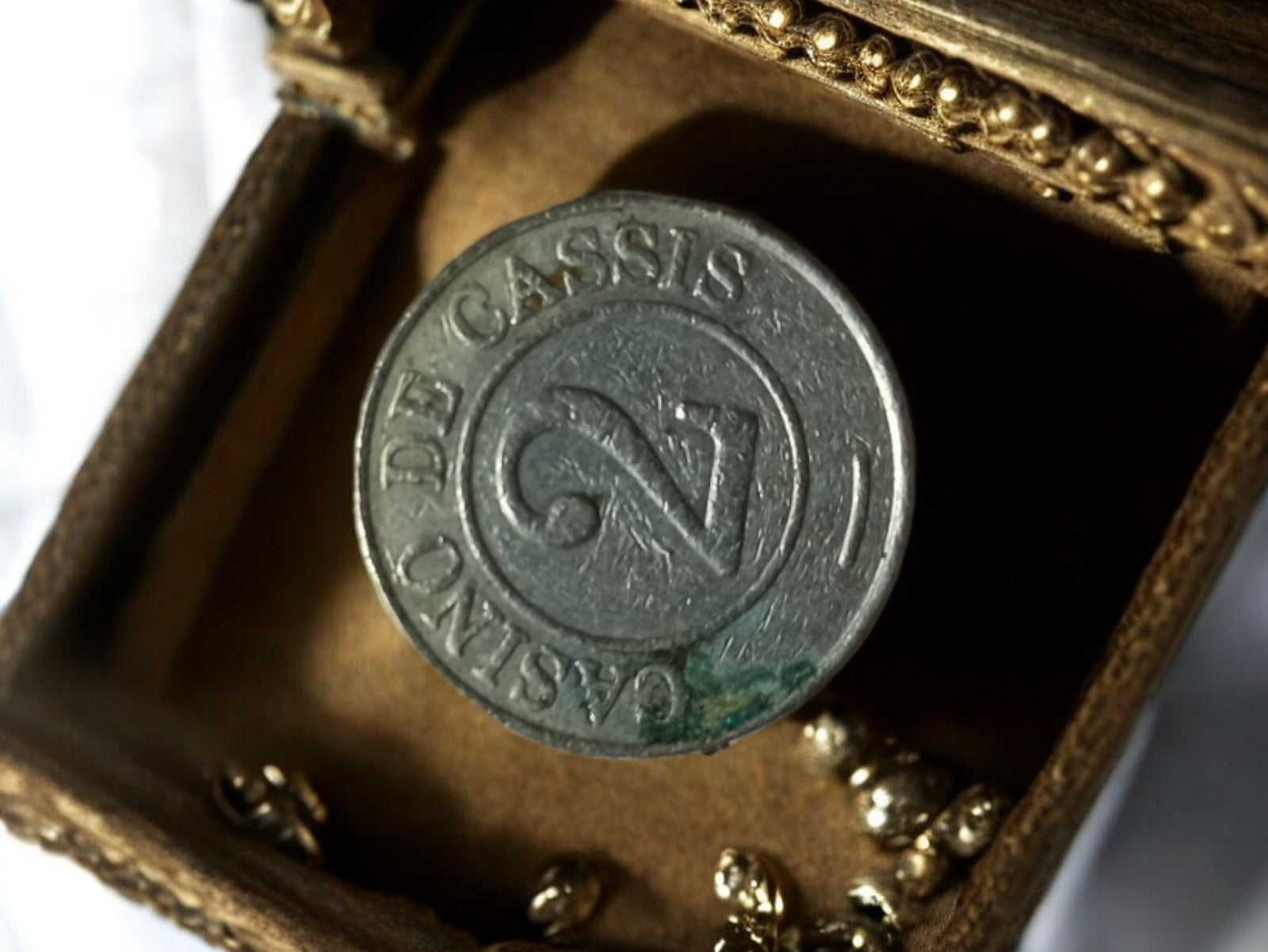 Jeton de casino métal ancien CASINO DE CASSIS 1 vintage accessoire jeu