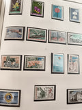 Timbres neufs Sénégal anciens x12, thématiques fleurs, sites, personnages, année