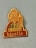 Vintage pin's Banette Papy boulanger émaillé, collection publicitaire rare