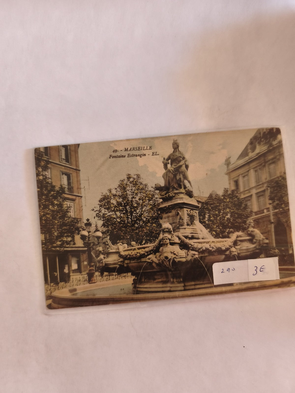 Carte postale vintage Marseille ancienne, collection rétro, vue historique Franc
