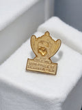 Pin's Coupe de France 1992 SC Bastia OM vintage doré football rétro