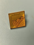 Pin's vintage Kermesse St Nizier Troyes 1992 carré émaillé collection (Ref 9)