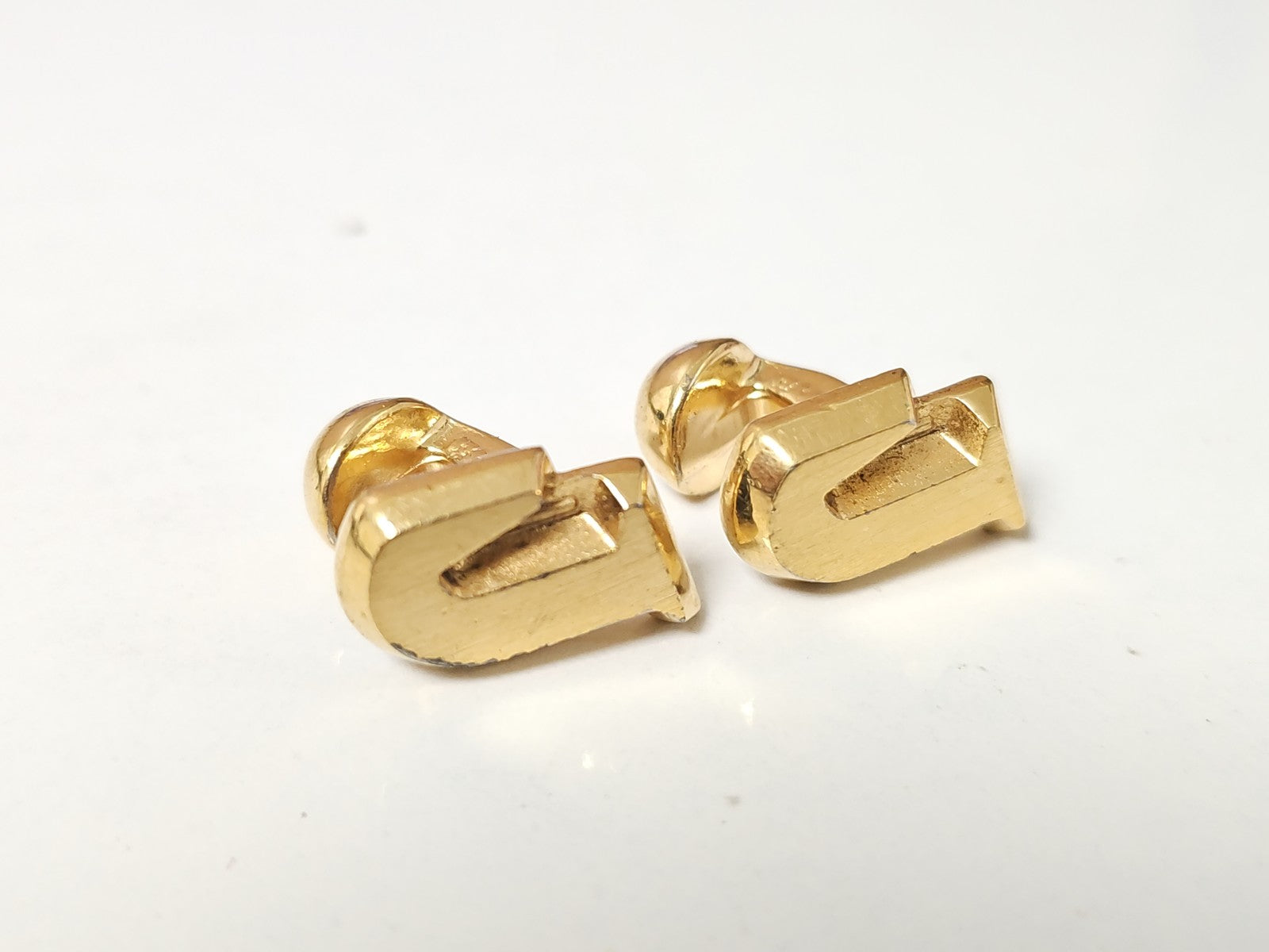 Paire de boutons de manchettes anciens vintage rétro pour collection ou costume