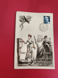Lettre premier jour Centenaire timbre-poste français 1949 Grand Palais Paris
