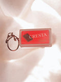 Porte-clés publicitaire vintage CRESTA ancien accessoire rétro Lindt rare