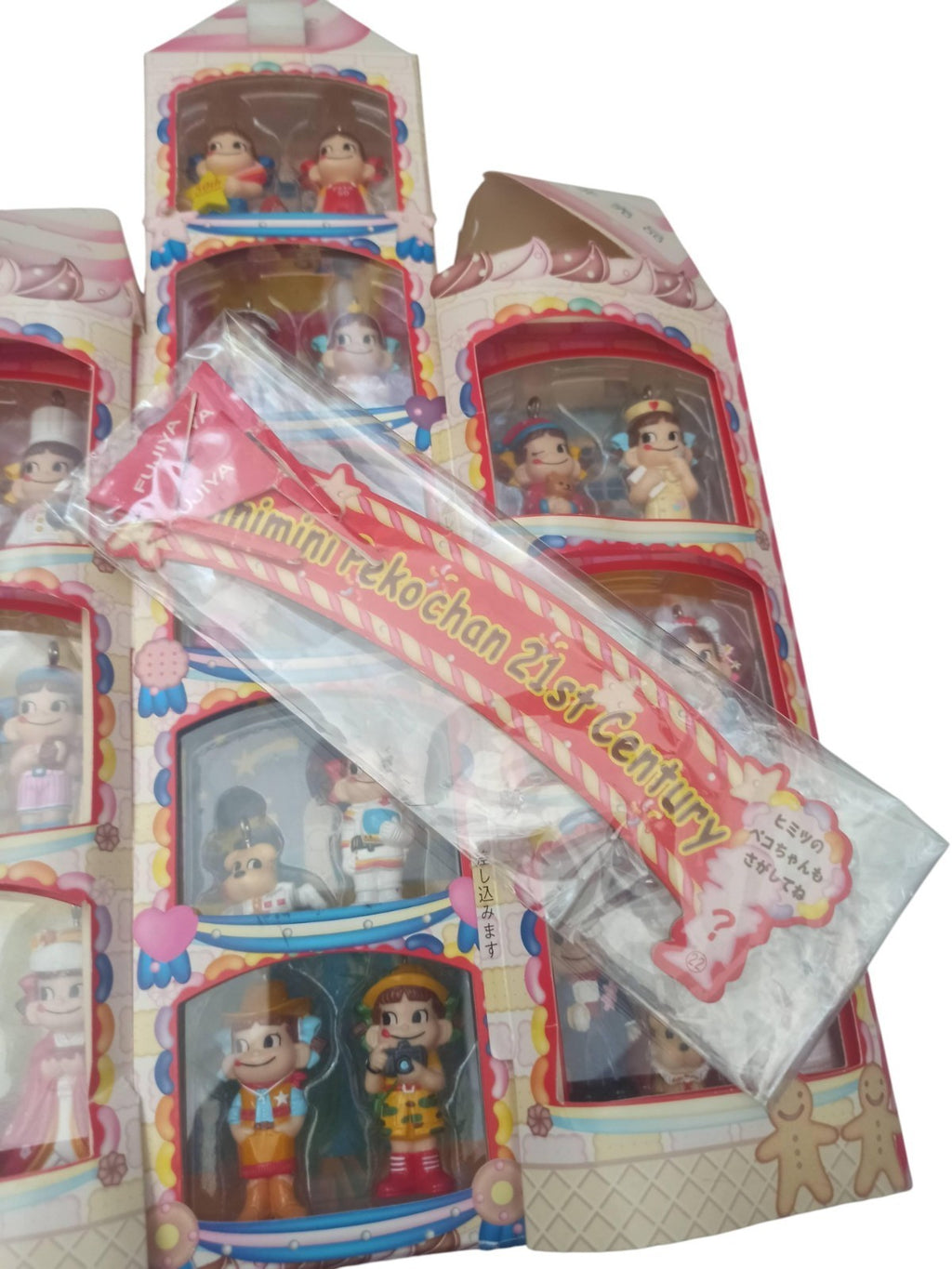 Figurines Fujiya Peko-chan 21st Century 50th Anniversary set présentoir