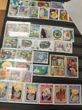 Lot de timbres République du Bénin motifs fleurs, animaux, sports, oblitérés