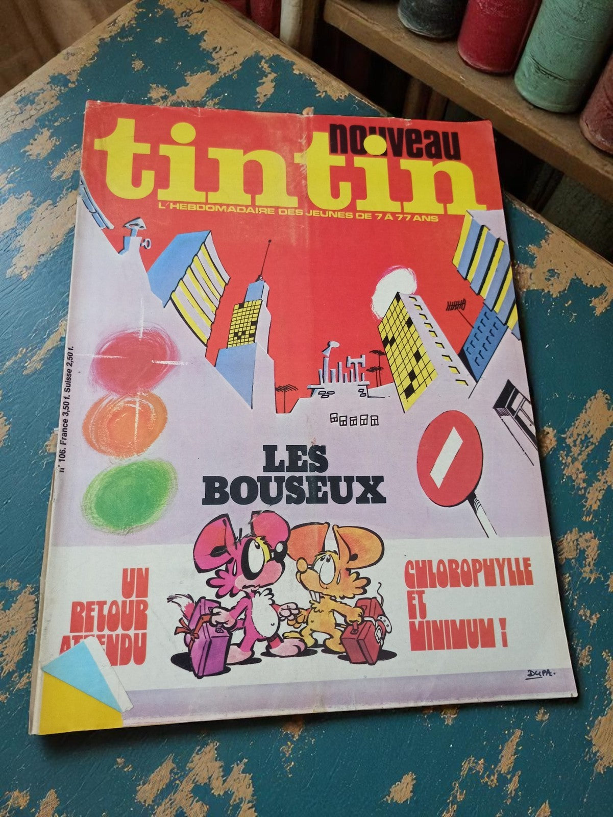 Magazine Tintin vintage rare, Nouveau, Les Bouseux, collection, ancien numéro