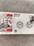 Enveloppe premier jour Jean Jaurès 1959 Castres FDC philatélie ancienne