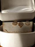 Pin's anciens hiboux strass dorés Made in France vintage années 80 rétro