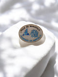 Pin's vintage Olympique de Marseille OM Ville badge ancien football bleu rétro