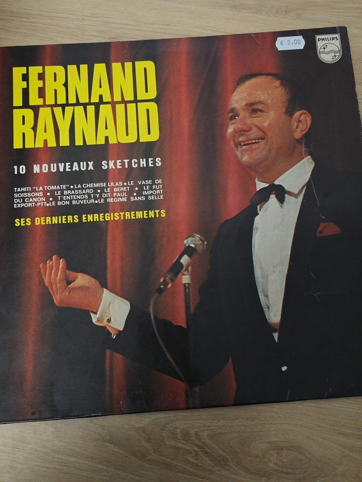 Vinyle 33 tours ancien Fernand Raynaud rétro collection disque humoriste françai