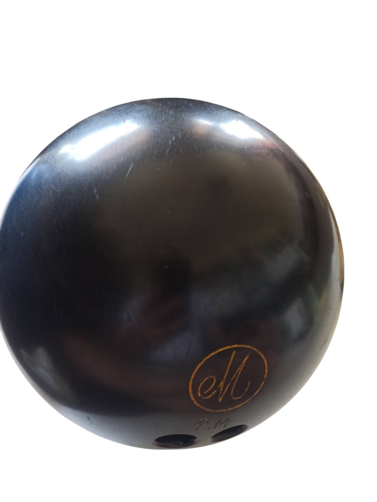 Boule de bowling AMF vintage + sac cuir et chaussures rétro set complet