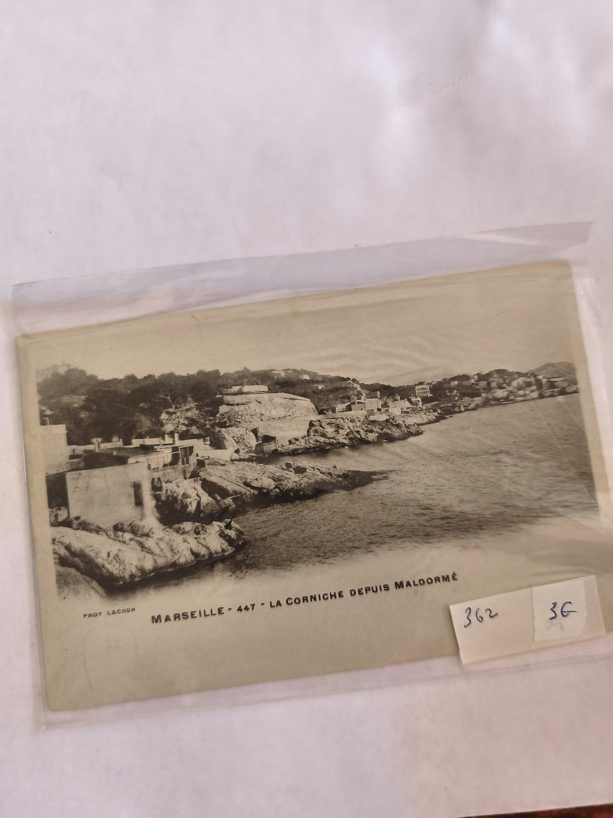 Carte postale vintage ancienne Marseille vue historique collection rétro rare