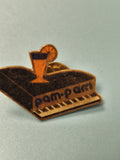 Pin's vintage pam pam piano et cocktail, collection rétro, déco musique (Ref 17)